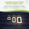 Solar Paver Light 4×8 inch, 2700K Warm White, Up to 12 Hours of Continuous Lighting, Stainless Steel, Glare-Free for Driveways & Garden, Waterproof & Drive-Over - Image 8