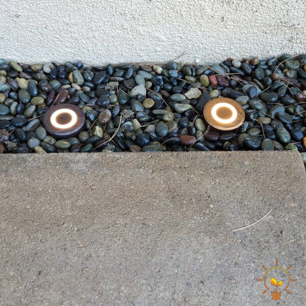 LED In-Ground Pavers Ambiance Lights, Ring Light Effect. Ideal for Decks, Driveways, Patios, Stainless Steel Color, 6-Pack - Image 16