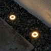 LED In-Ground Pavers Ambiance Lights, Ring Light Effect. Ideal for Decks, Driveways, Patios, Stainless Steel Color, 6-Pack - Image 7