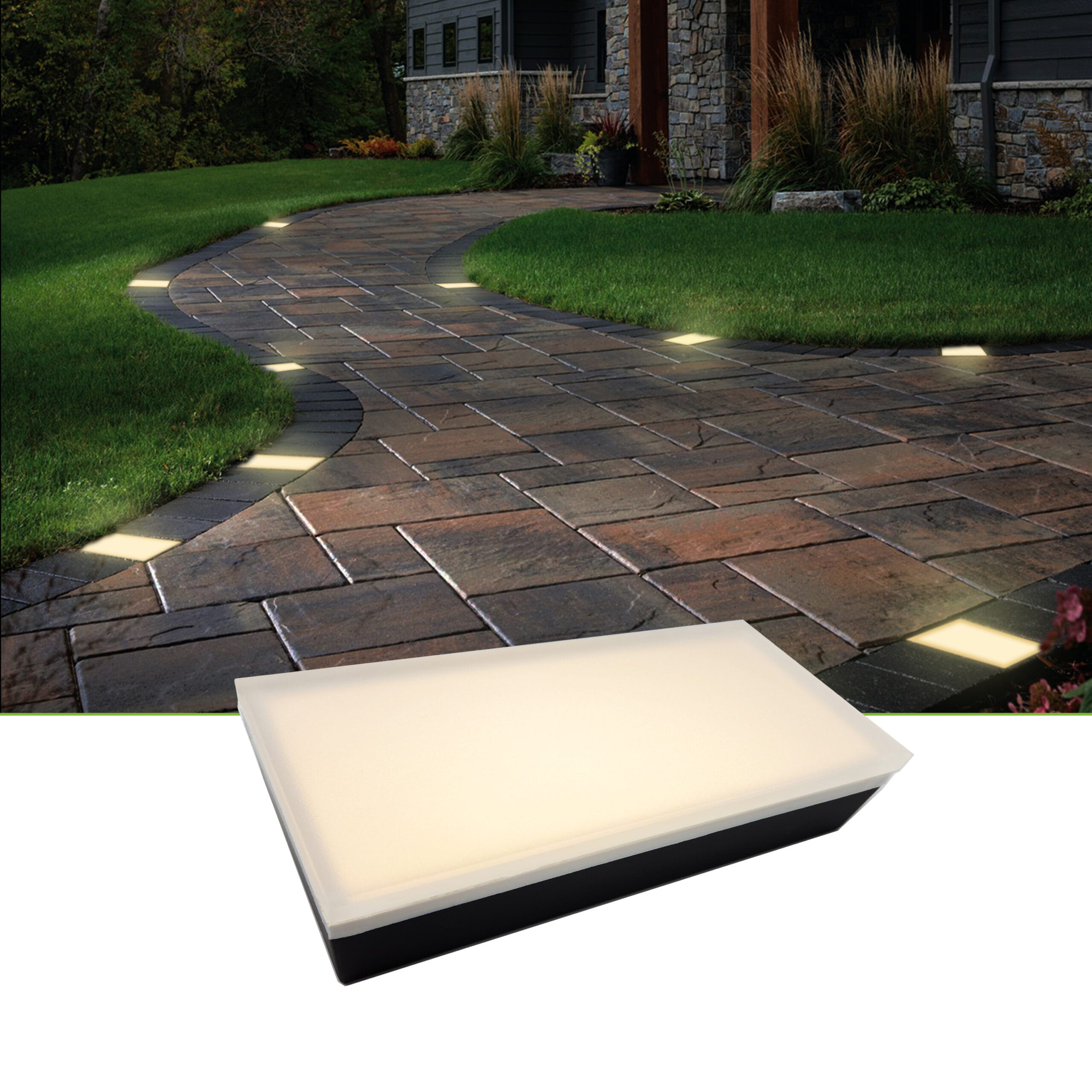 NEW MAIN IMAGE PAVER LIGHT6 Paver Light 4×8 Inch, 2700K Brick Lighting For Pavers, Driveway, Pathway Patio, & Garden, 12V Waterproof IP67, Drive-Over Rated - Image 1
