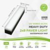 Paver Light 2x8 Inch, 5000K Brick Lighting For Pavers, Driveway, Pathway Patio, & Garden, 12V Waterproof IP67, Drive-Over Rated - Image 2
