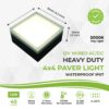 Paver Light 4×4 Inch 5000K for Pavers Driveways, Patios & Walkways Waterproof IP67 - Image 2