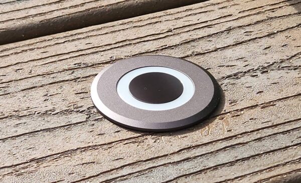 LED In-Ground Pavers Ambiance Lights, Ring Light Effect. Ideal for Decks, Driveways, Patios, Stainless Steel Color, 6-Pack - Image 2