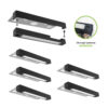 7 inch LED Hardscape Light, 1-3 Watts Dimmable, 5000K, Easy Replaceable Feature, 3 Mounting Plates For Retaining Walls & Outdoor Paver Steps Lighting, 50K Hours Lifespan, Black Finish - Image 7