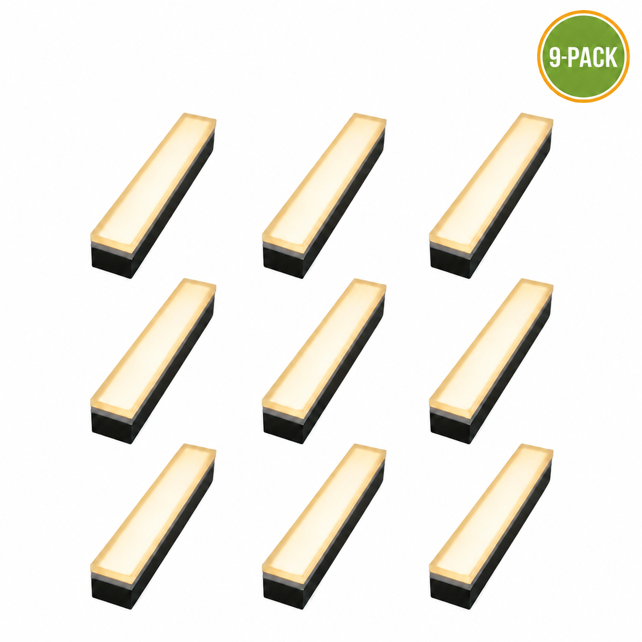 ChatGPT Image Jun 10, 2026, 04_49_55 PM 9-Pack Paver Light 2x12 Inch, 2700K Brick Lighting For Pavers, Driveway, Pathway Patio, & Garden, 12V Waterproof IP67, Drive-Over Rated - Image 1